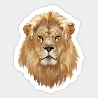 Fierce Brown Lion King Sticker
